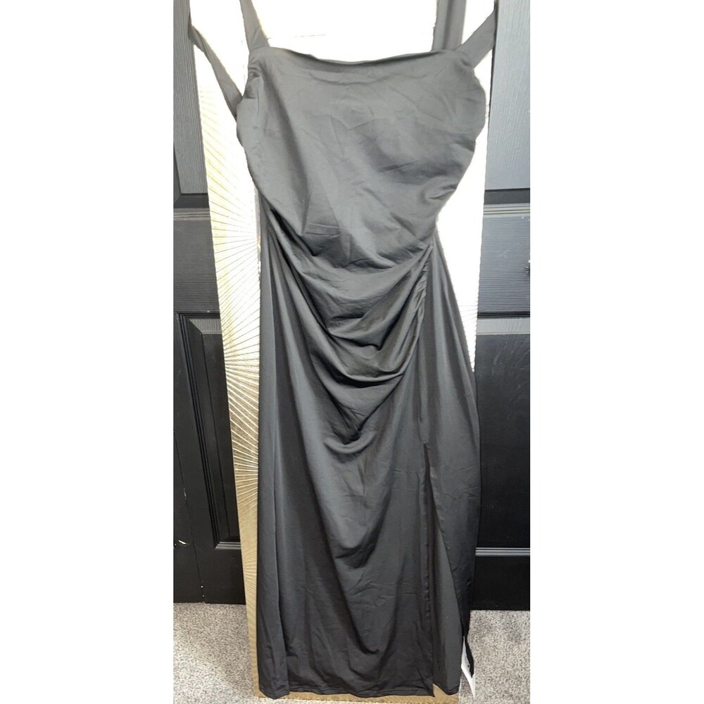 Cider Black Open back Now Detail Black Dress Sleeveless XL